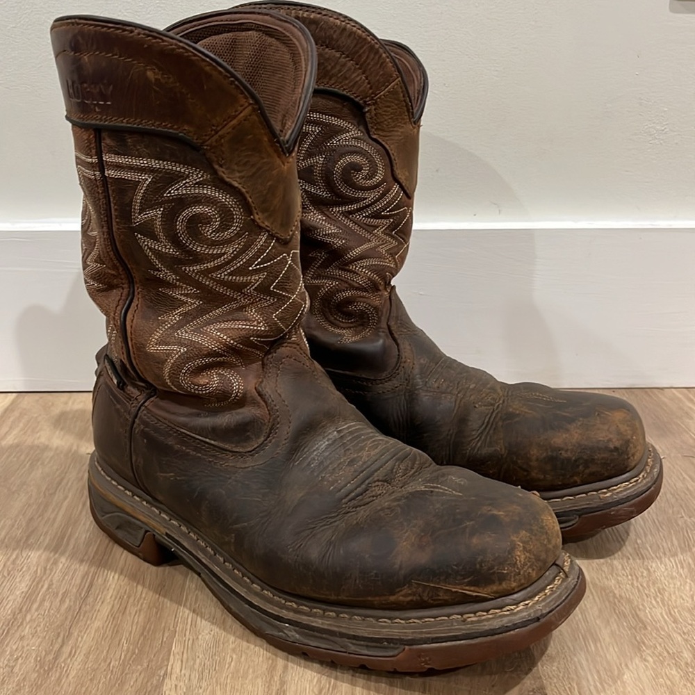 Rocky Men's Iron Skull Composite Toe Size 8.5 12" Western, Brown/Tan Waterproof